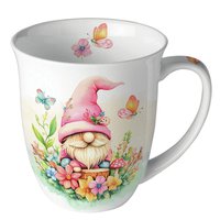 Porcelain mug 0.4 L -  Charming gnome