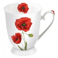 чашка фарфоровая -  Proud Poppy