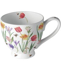 Porcelain Cup - Mug 0.45 L Flowers in spring