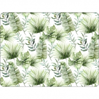 placemats -   Jungle leaves white