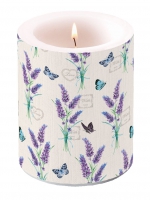 vela decorativa - Lavender With Love Cream