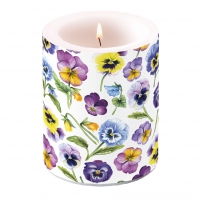 decorative candle - Pansy All Over