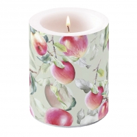 vela decorativa - Candle big Fresh apples green