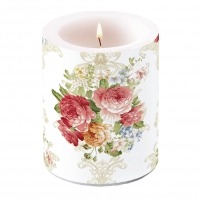 decorative candle - Sara Cream