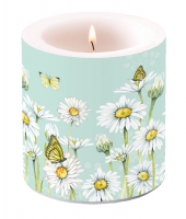 Decorative candle small - Daisy Green