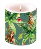 Decorative candle small - Orangutan Green