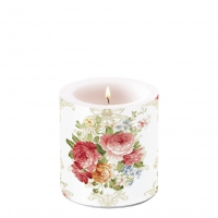 Decorative candle small - Sara Cream