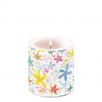 Decorative candle small - Fancy Flowers