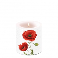 Decorative candle small - Proud Poppy