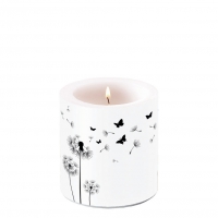 Decorative candle small - Blowing Away Black