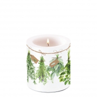 Decorative candle small - Fresh Herbs