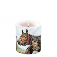 Decorative candle small - Horse Love