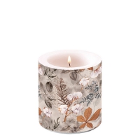 Decorative candle small - Cotton