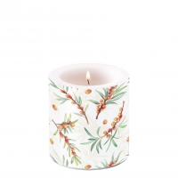 Decorative candle small - Sea Buckthorn