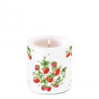 Bougie décorative petite - Candle small Bunch of strawberries