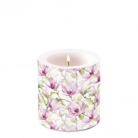 Candela decorativa piccola - Candle small Blooming magnolia