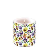 Dekorkerze klein - Lots of pansies