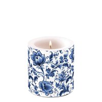 装饰蜡烛小 - Delft Blue florals