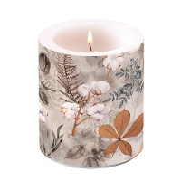 Decorative candle medium - Candle Medium Cotton