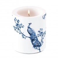 中号装饰蜡烛 - Candle medium Royal peacock