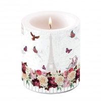 Bougie décorative moyenne - Candle medium Romantic Paris