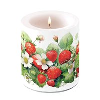 Decorative candle medium - Juicy strawberries