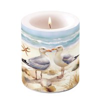Decorative candle medium - Seagulls