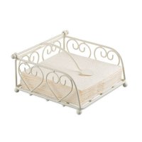 Servilletero - Heart small cream