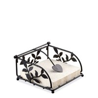 Napkin holder - Branch small black