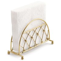 Napkin stand - Standing lattice gold