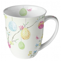 Porcelain Cup -  Hanging Eggs