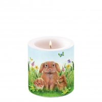 Bougie décorative petite - Rabbit Family