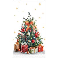 Guest towels 33x40 cm - Decorated Christmas tree