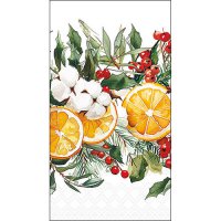 Toallas para huéspedes 33x40 cm - Winter oranges