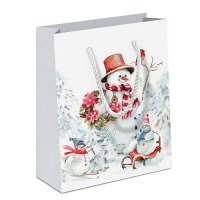 Sac cadeau - Sporty snowmen