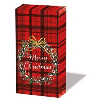Mouchoirs - Christmas Plaid Red