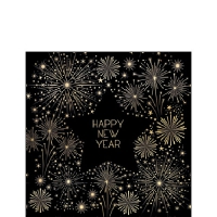 餐巾25x25厘米 - Golden new year 