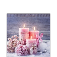 Servetten 25x25 cm - Romantic Candles 