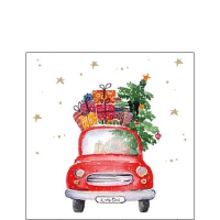 Napkins 25x25 cm - Gifts truck 