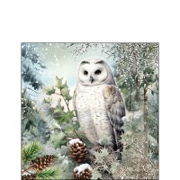 Serviettes 25x25 cm - Snowy owl