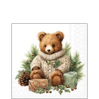 餐巾25x25厘米 - Cuddle bear