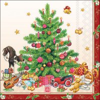 Servietten 33x33 cm - Nostalgic Christmas tree