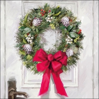 Servilletas 33x33 cm - White Wreath 