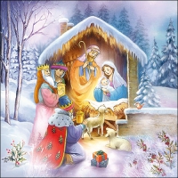Napkins 33x33 cm - Nativity 