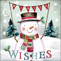 Serviettes 33x33 cm - Winter wishes 