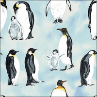 Napkins 33x33 cm - Penguins 