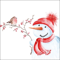 Serviettes 33x33 cm - Bird on twig 