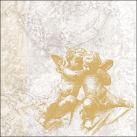 Serviettes 33x33 cm - Classic Angels Gold 