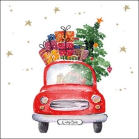 Napkins 33x33 cm - Gifts truck 