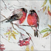 餐巾33x33厘米 - Birds on branch 